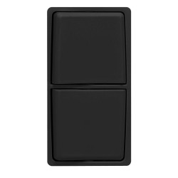 Leviton Renu Combination Switch Face Kit Onyx Black