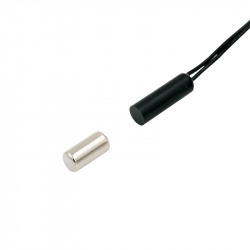 Flair Recessed Magnetic Contact 1/4&quot; x 1/2&quot;, 1/2&quot; Gap, Black