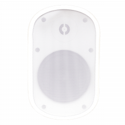 Speco Indoor Outdoor 5.25&quot; Wall Mount Speakers, White, Pair