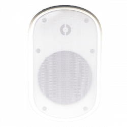 Speco Indoor Outdoor 6.5&quot; Wall Mount Speakers, White, Pair