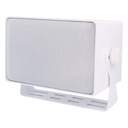 Speco Weather Resistant 3 Way Speaker with Transformer 25V 75V 8 Ohm White