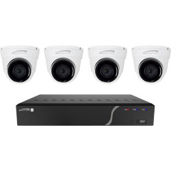 Speco 8 channel NVR with 4TB and 4 Digital Deterrent Turret Cameras