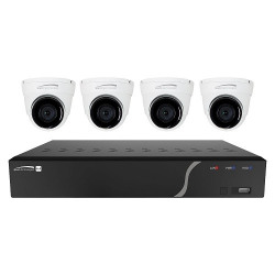 Speco 8 channel NVR with 8TB and 4 Digital Deterrent Turret Cameras