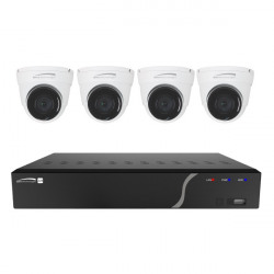 Speco IP Kit 4Ch H.265 NVR with 4 Outdoor IR 5MP IP Cameras, 2.8mm lens, 1TB