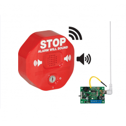 STI Wireless Exit Stopper Multifunction Door Alarm with Single Slave Receiver