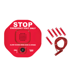 STI Exit Stopper Door Alarm for Double Door, Red