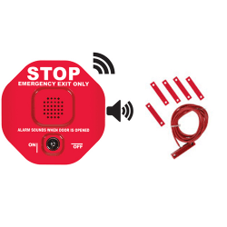 STI Wireless Exit Stopper Door Alarm for Double Doors