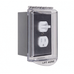 STI Protective Cover, Single Gang, Clear