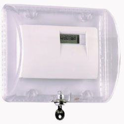 STI Large Thermostat Protector with Key Lock, Clear