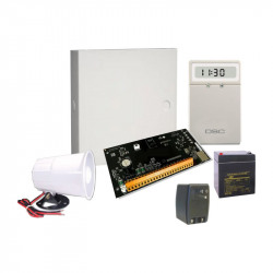 UNO Security System Starter Kit with Enclosure, LCD Keypad,Battery,Power,Siren