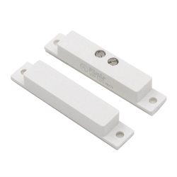 Flair Surface Mount Magnetic Door Sensor Contact 2&quot; with Screw Terminals, White