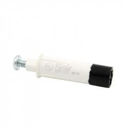 Flair Recessed Plunger Switch 3/8 Inch, Screw Terminals, White