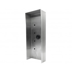 DoorBird Protective Hood for D2101KV, Used with SMB, Brushed V4A