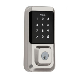 Weiser Halo Touchscreen WiFi Smart Lock, Satin Nickel