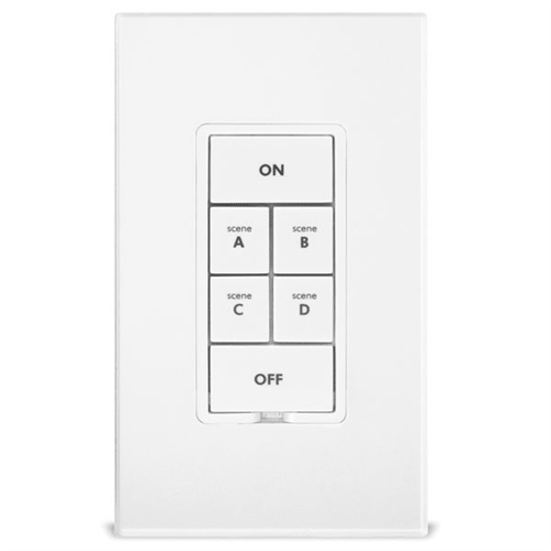 Insteon Dual Band 6 Button Keypad with On Off Switch White
