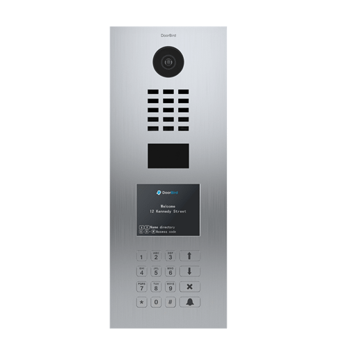 DoorBird Multi Tenant IP Video Door Station, Vertical, Stainless V2A