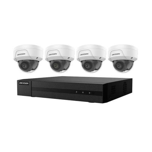 Hikvision IP Security Camera Kit 4 Channel 4K NVR with 4 x 4MP Dome Cameras