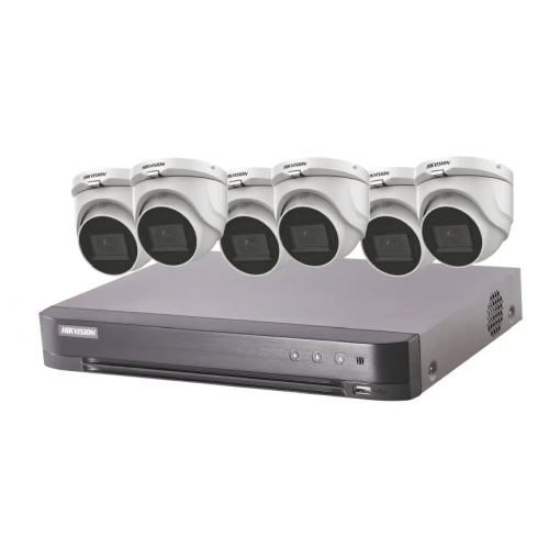 Hikvision Express TurboHD Camera Kit 8CH Recorder, 1TB HD,6 x 5MP Cameras