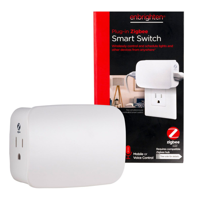 Enbrighten Zigbee Dual Outlet Plug-in Smart Switch
