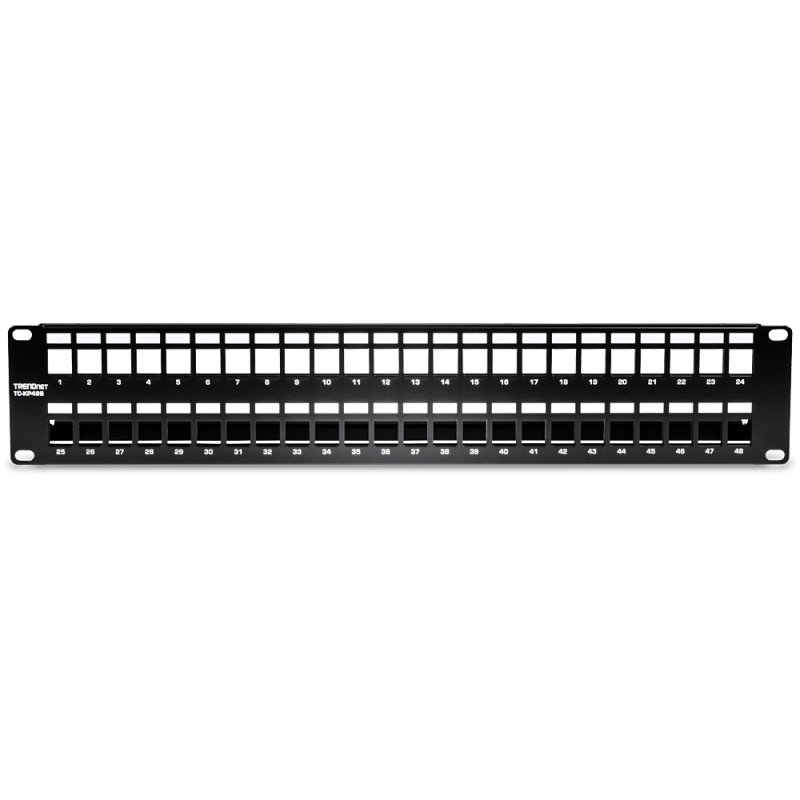TC KP48S TRENDnet 48 Port Blank Keystone Shielded Patch Panel