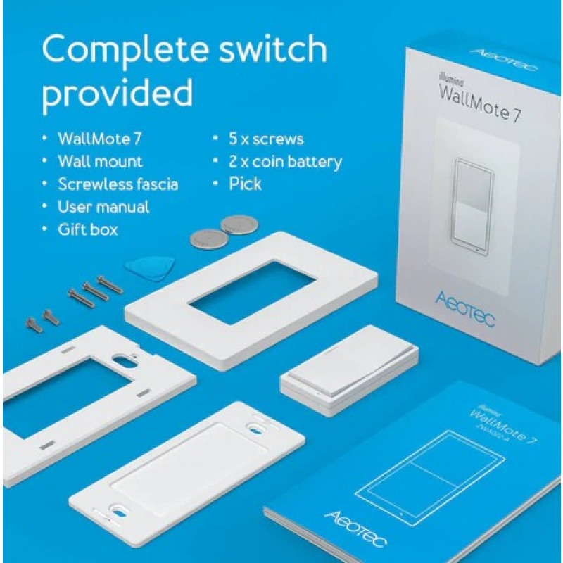 Aeotec Zwa023 Z-Wave Plus V2 Smart Switch 7, Gen7