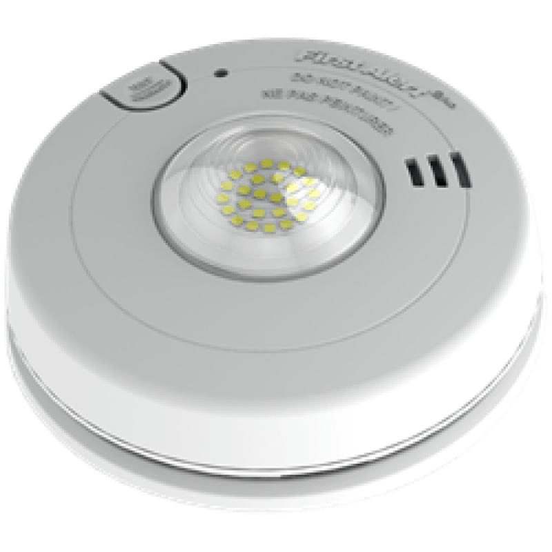 BRK 120V Wired Smoke Alarm with LED Strobe, 10 Year Battery Backup