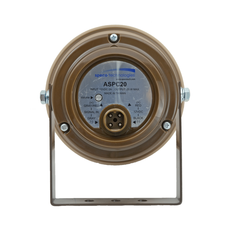 Amplified pa horn top