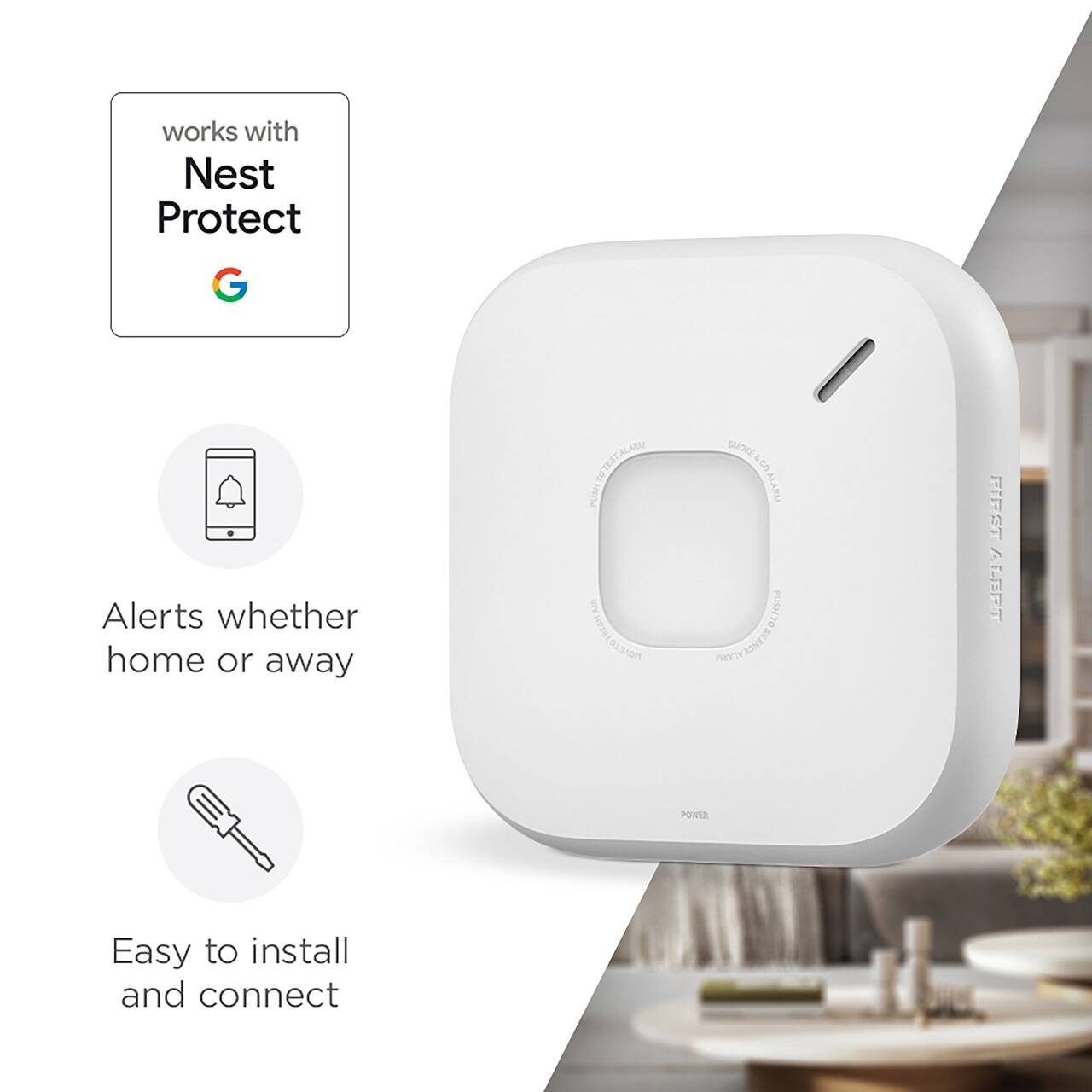 First Alert SC5 Smart Smoke Carbon Monoxide Alarm Best NEST