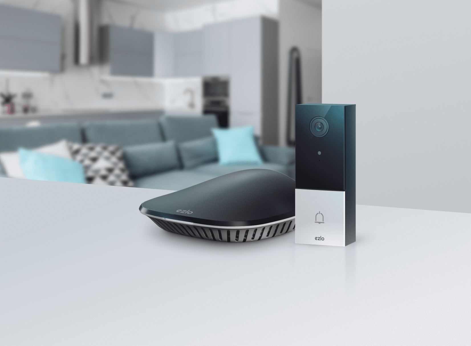 EzloPlus Smart Hub Bundle with VC1203 Smart Video Doorbell