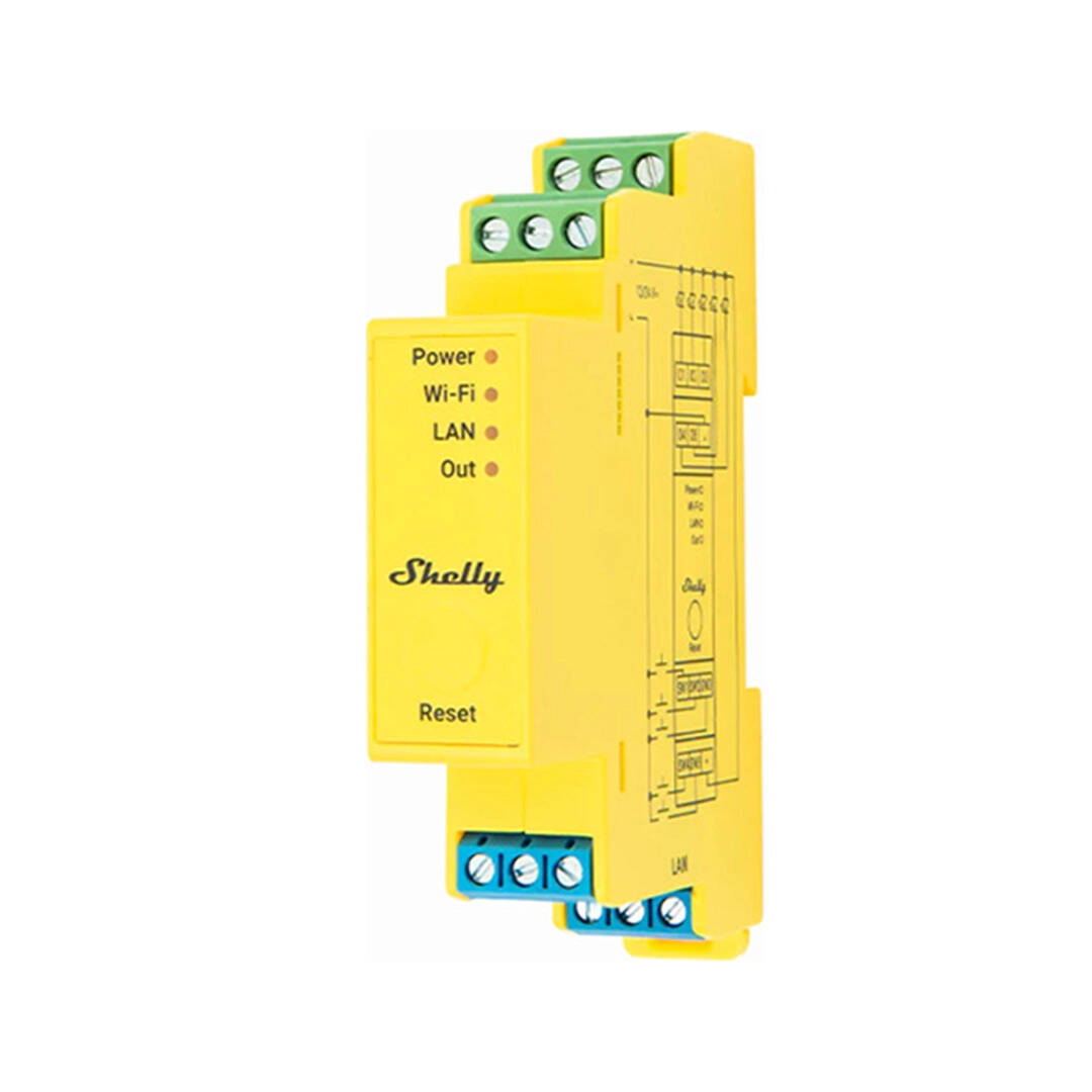 SHELLY-PROGRBWW-PM Shelly Pro RGBWWPM DIN Rail Mount 5 Channel CCT
