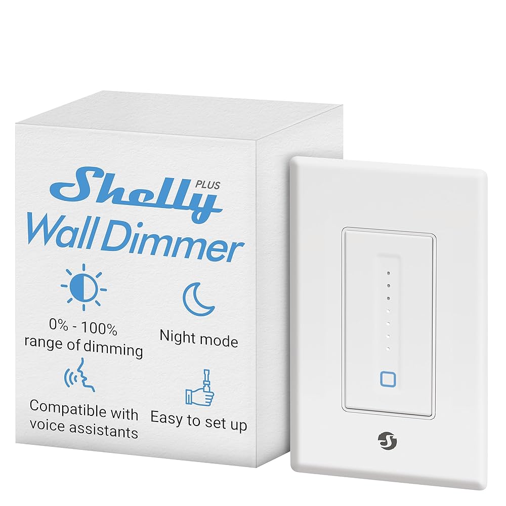 SHELLY-PLUS-WALL-DIMMER Shelly Plus WiFi Wall Dimmer