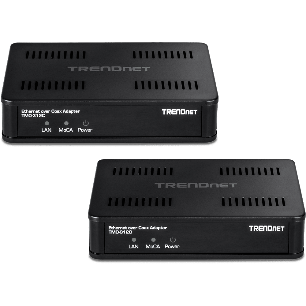 TMO-312C2K TRENDNet MoCA 2.5 Gigabit Ethernet over Coax Adapter (2-Pack)