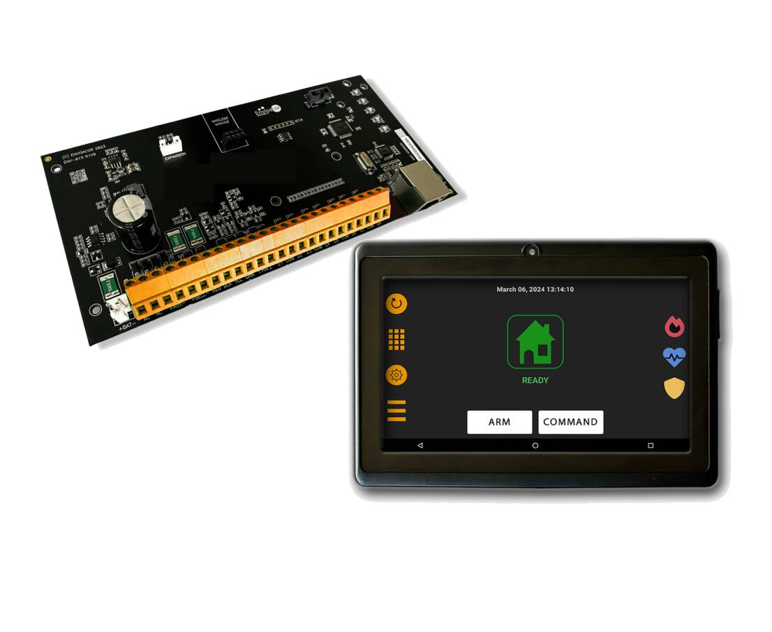 UNO-WTP7-BLK-KIT UNO Alarm Board with Black WiFi Touch Screen