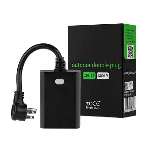 Zooz ZEN14 800LR Outdoor Plug-in Zwave Module with Dual Outlets
