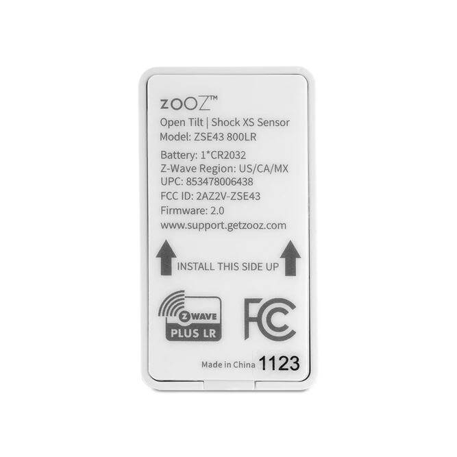 Zooz ZSE43 800LR ZWave Long Range Tilt and Shock Sensor | Aartech