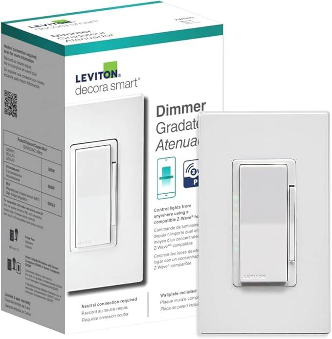 DST-SHV１ Leviton ZW6HD-1RW ZWave Wall Dimmer