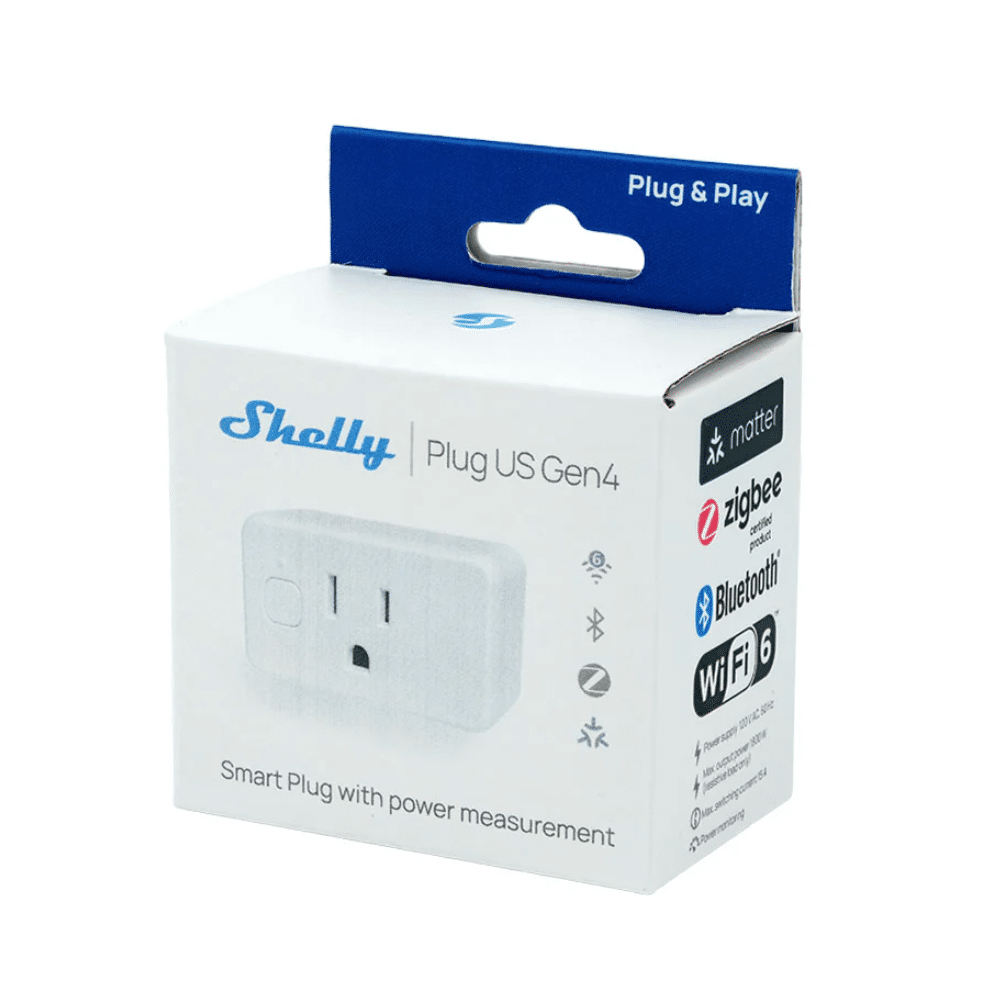 Shelly Plug GEN4 WiFi Zigbee Matter at Aartech Canada