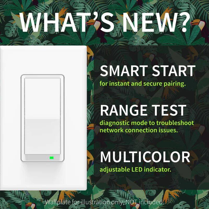 Zooz ZEN76 800LR ZWave Long Range On Off Wall Switch